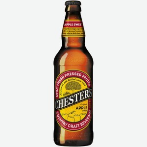 Сидр Chester’s яблочный сладкий газированный 5%, 450мл