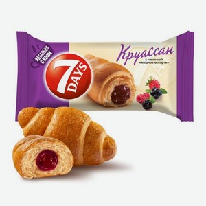 Круассан с начинкой Ягодное ассорти 7Days 65г 65 г