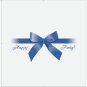 Салфетки Art Bouquet 20х20 Подарок синий 2сл, 30л/26шт