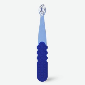 RADIUS Щетка зубная для детей от 3 лет Totz Plus, Синий/королевский синий, 1 шт.
