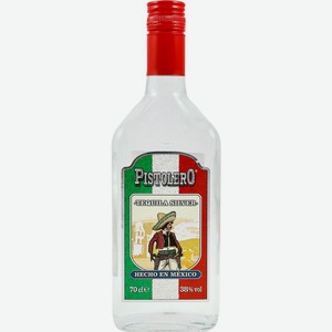 Напиток спиртной PISTOLERO SILVER Silver Текила алк.38%, Мексика, 0.7 L
