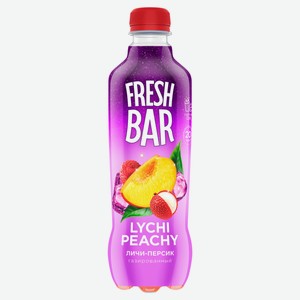 Напиток газированный Fresh Bar личи-персик, 480 мл