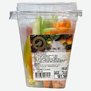 Палочки овощей АШАН микс, вес цена за 100 г