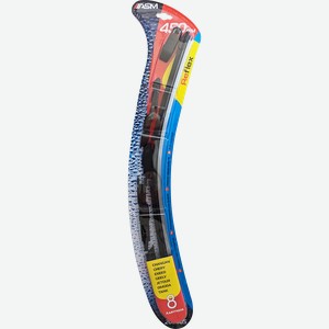 Щетка стеклоочистителя ASM Reflex 45см (18), бескаркасная с графитовым напылением, Арт. 206405