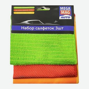 Набор салфеток для ухода за авто MF8433 3шт 65 г
