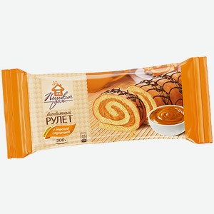 Рулет Пышкин Дом, С Варёной Сгущёнкой, Шоколадный, 200 Г