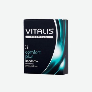 VITALIS Презервативы Comfort Plus, Анатомической формы, 3 шт.