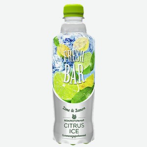 Напиток сильногазированный ФРЕШ БАР, цитрус айс, 0,48л
