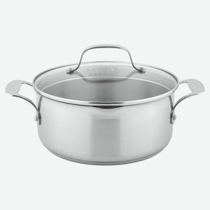 Кастрюля Actuel Inox Pro 18/8 с крышкой 4,5 л, 24 см