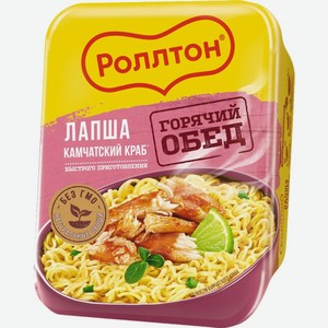 Лапша Роллтон со вкусом камчатского краба быстрого приготовления 90г, 90 г