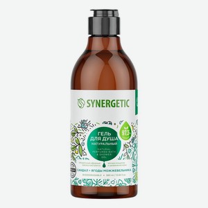 Гель для душа Synergetic Сандал и ягоды можжевельника натуральный биоразлагаемый 380мл, 380 мл