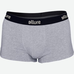 Трусы мужские ALLURE боксеры размер в ассортименте, серый меланж, Арт. ALR 00003