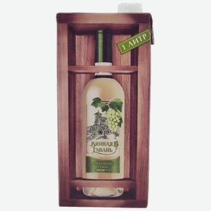 Вино Винная Гавань красное полусладкое 1 л