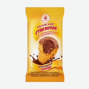 Мороженое в стаканчике,  Филевское , Айсберри, шоколадное, 100 г