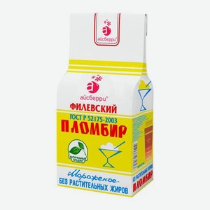 Мороженое пломбир ванильный Филевский 450г 450 г