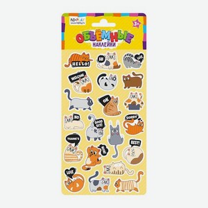 Объемные наклейки Говорящие коты ND Play 7 г