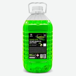 Жидкость стеклоомывателя Grass Summer Shine лятняя с ароматом яблока, 5 л