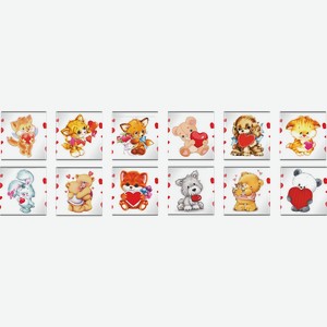 Плитка из шоколадной глазури Валентинка 5г