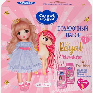 Набор СОЛНЦЕ И ЛУНА 3+ Гель д/д дет.блестк250 мл+Шампунь перламутровый250, Россия