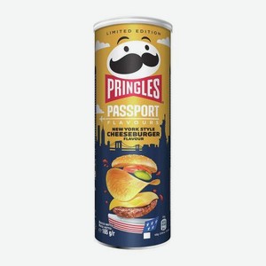 Чипсы со вкусом чизбургера Pringles 165г 165 г
