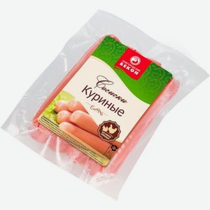 Сосиски Новгородский бекон Куриные 350г 350 г
