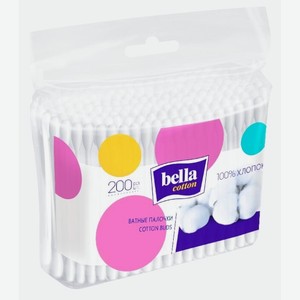 Палочки Ватные Белла 200шт Пакет