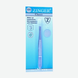 Пинцет Zinger рифленый прямой 12903