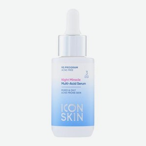 Сыворотка для лица Icon Skin Night Miracle мультикислотная ночная 30мл 30 г