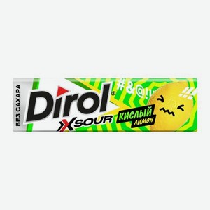 Жевательная резинка Dirol кислый лимон свежесть без сахара 13.6г 14 г