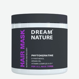 DREAM NATURE Маска для волос с кератином профессиональная, липидная маска для волос, 500 мл