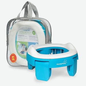 ROXY KIDS Дорожный горшок HandyPotty в фирменной сумке, Голубой