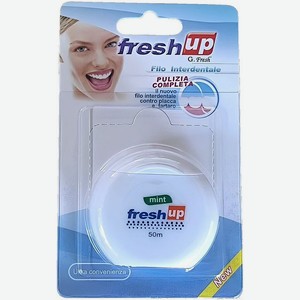 Нить зубная Fresh up Мятная 50м