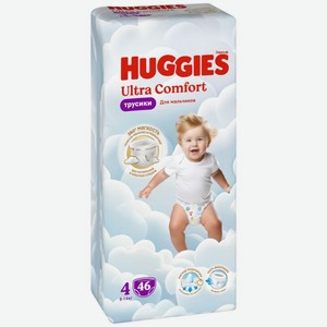 Подгузники-трусики Huggies Ultra Comfort размер 4 для мальчиков, 46шт., 46 шт
