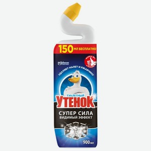 Средство чистящее Туалетный утенок Супер сила для унитаза 900мл, 900 мл