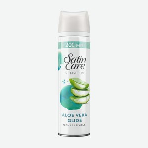 Гель для бритья Gillette Satin Care Sensitive алоэ вера 200 мл