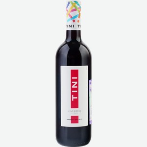 Вино TINI Россо ординарное красное полусухое, 0.75л