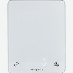 Весы кухонные HOMECLUB до 5кг, LED-дисплей, стекло, Арт. KS-09B