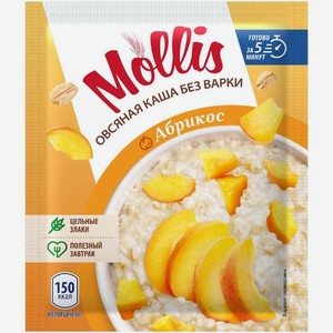 Каша Mollis овсяная со вкусом абрикоса 40г