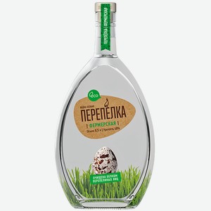Водка ПЕРЕПЕЛКА ФЕРМЕРСКАЯ, 40%, 0,5л