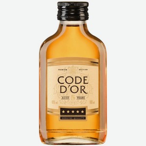 Коньяк Code D or 5-летний российский 40% 100мл