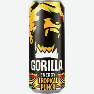 Энергетический напиток Gorilla Tropical Punch, 450мл