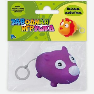 Заводная игрушка прыгающая животные в ассортименте 13 г