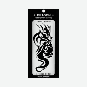 ROYAL BARBER Переводная татуировка Tattoo Dragon, 1 шт.