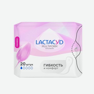 LACTACYD Прокладки ежедневные Multiform, 20 шт.