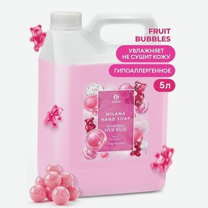 GRASS Milana Крем-мыло жидкое увлажняющее Fruit bubbles, 5000 мл