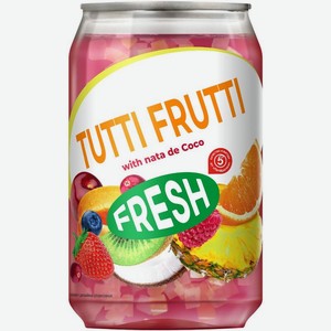Напиток Fresh Tutti Frutti с кусочками кокосового желе 240мл