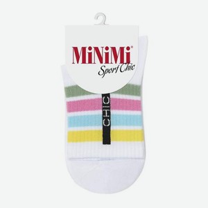 Женские носки белые р.35-38 Minimi Sport Chic 4304 28 г
