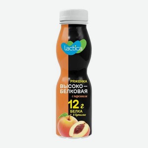 Ряженка с персиком Lactica 2.4% 260г 260 г