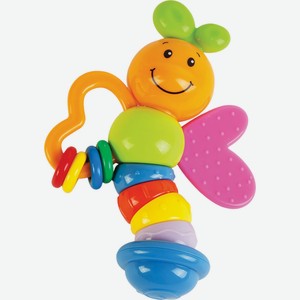 Погремушка-прорезыватель ЖИРАФИКИ Звонкое колечко/Бабочка Мия 939636/ 939392, Китай