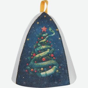 Шапка банная ГЛАВБАНЯ с принтом в асс., войлок белый синтетический Б040406Л, Россия